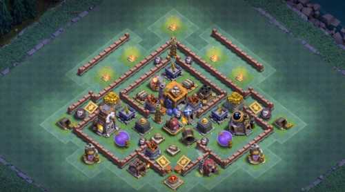 Builder Hall 7 Base with Link for COC - BH7 Layout Clash of Clans - #12