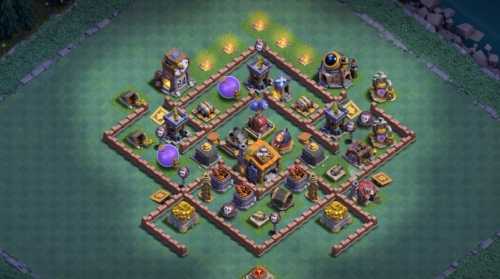 Builder Hall 7 Base with Link for COC - BH7 Layout Clash of Clans - #13