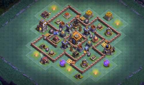 Builder Hall 7 Base with Link for COC - BH7 Layout Clash of Clans - #17