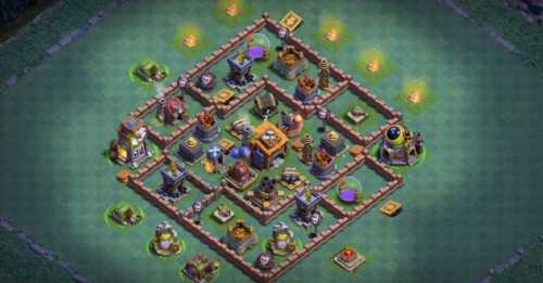 Builder Hall 7 Base with Link for COC - BH7 Layout Clash of Clans - #6