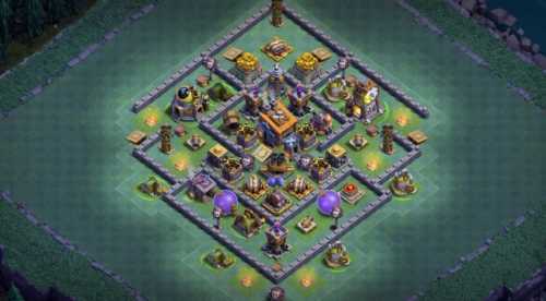 Builder Hall 8 Base with Link for COC - BH8 Layout Clash of Clans - #10