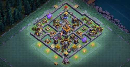 Builder Hall 8 Base with Link for COC - BH8 Layout Clash of Clans - #11