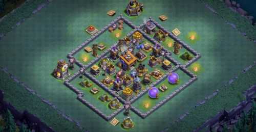 Builder Hall 8 Base with Link for COC - BH8 Layout Clash of Clans - #16