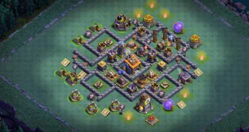 Builder Hall 8 Base with Link for COC - BH8 Layout Clash of Clans - #7