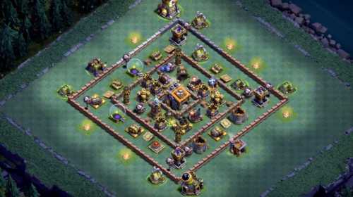 Builder Hall 9 Base with Link for COC - BH9 Layout Clash of Clans - #5