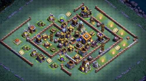 Builder Hall 9 Base with Link for COC - BH9 Layout Clash of Clans - #7