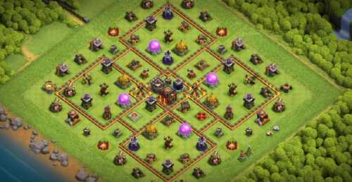 Farming Base TH10 With Link - Farm Layout Plan Design - Clash of Clans  - #2