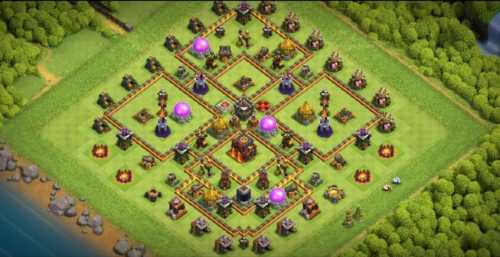 Farming Base TH10 With Link - Farm Layout Plan Design - Clash of Clans  - #4