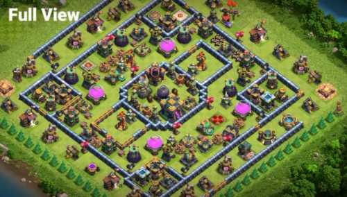 Farming Base TH14 With Link Max, Hybrid - Layout  Plan  Design - Clash of Clans  - #1