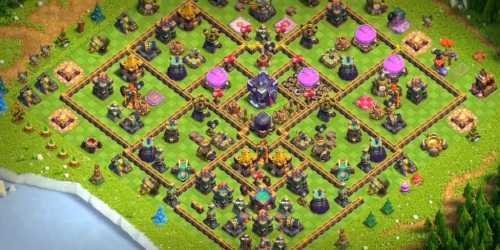 Farming Base TH15 With Link Max, Hybrid - Layout  Plan  Design - Clash of Clans - #27