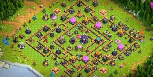 Farming Base TH15 With Link Max, Hybrid - Layout  Plan  Design - Clash of Clans - #28