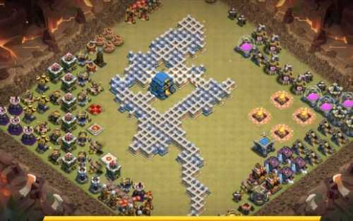 Troll Base TH12 with Link - Funny, Troll  Art Base Layout - Clash of Clans, #10