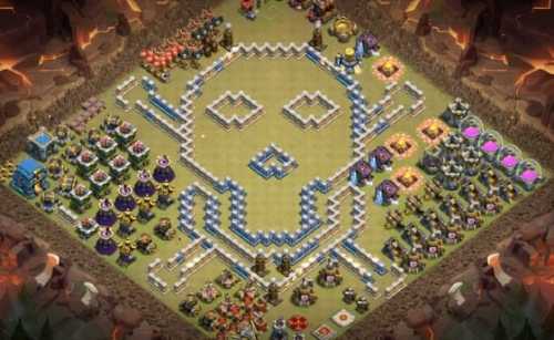 Troll Base TH12 with Link - Funny, Troll  Art Base Layout - Clash of Clans, #5