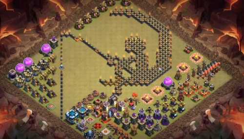 Troll Base TH13 with Link - Funny, Troll  Art Base Layout - Clash of Clans, #4