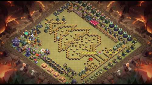 Troll Base TH15 with Link - Funny, Troll  Art Base Layout - Clash of Clans #11
