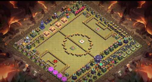 Troll Base TH15 with Link - Funny, Troll  Art Base Layout - Clash of Clans #16