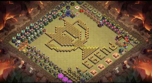 Troll Base TH15 with Link - Funny, Troll  Art Base Layout - Clash of Clans #17
