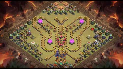 Troll Base TH15 with Link - Funny, Troll  Art Base Layout - Clash of Clans #19