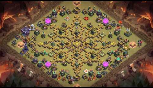 Troll Base TH15 with Link - Funny, Troll  Art Base Layout - Clash of Clans #21