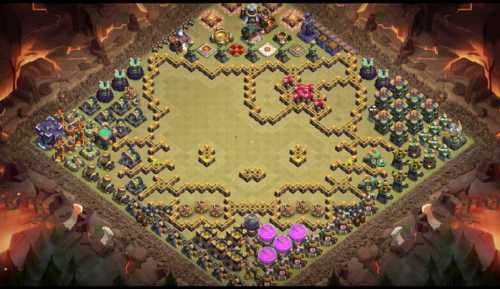 Troll Base TH15 with Link - Funny, Troll  Art Base Layout - Clash of Clans #22