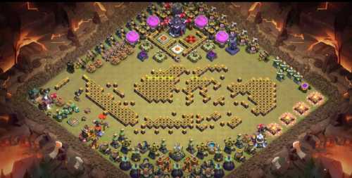 Troll Base TH15 with Link - Funny, Troll  Art Base Layout - Clash of Clans #26