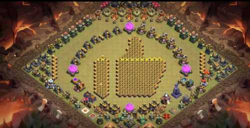 Troll Base TH15 with Link - Funny, Troll  Art Base Layout - Clash of Clans #27