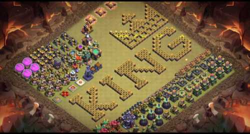 Troll Base TH15 with Link - Funny, Troll  Art Base Layout - Clash of Clans #31