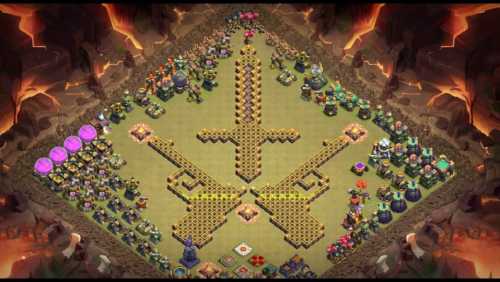 Troll Base TH15 with Link - Funny, Troll  Art Base Layout - Clash of Clans #38