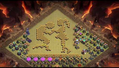 Troll Base TH15 with Link - Funny, Troll  Art Base Layout - Clash of Clans #39