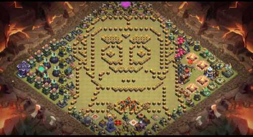Troll Base TH15 with Link - Funny, Troll  Art Base Layout - Clash of Clans #45