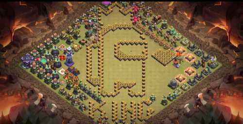 Troll Base TH15 with Link - Funny, Troll  Art Base Layout - Clash of Clans #47