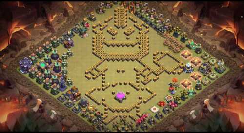 Troll Base TH15 with Link - Funny, Troll  Art Base Layout - Clash of Clans #48