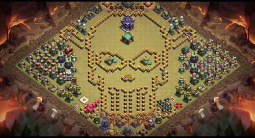 Troll Base TH15 with Link - Funny, Troll  Art Base Layout - Clash of Clans #5