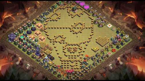 Troll Base TH15 with Link - Funny, Troll  Art Base Layout - Clash of Clans #62