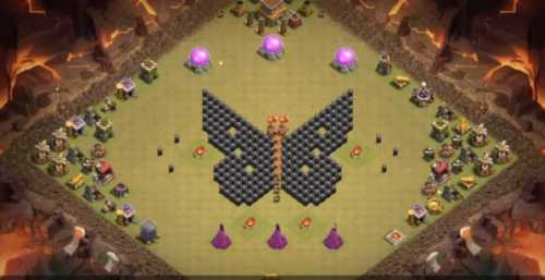 Troll Base TH8 with Link - Funny, Troll  Art Base Layout - Clash of Clans, #7