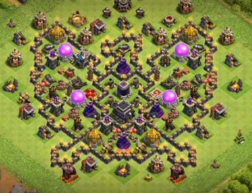 Troll Base TH9 with Link - Funny, Troll  Art Base Layout - Clash of Clans #13