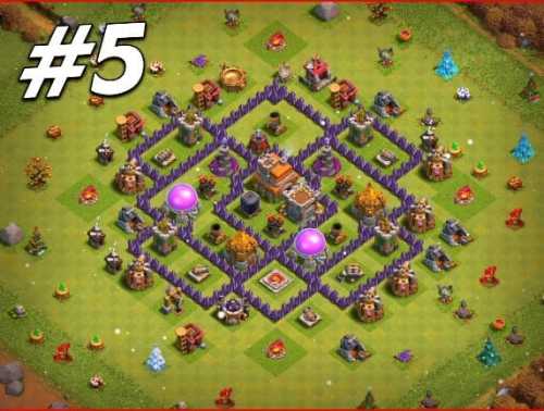 Here Are The Best Trophy / Defense Base TH7 With Link Level 7 Trophy Layouts - Clash of Clans 2022 - #5