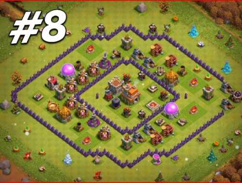 Here Are The Best Trophy / Defense Base TH7 With Link Level 7 Trophy Layouts - Clash of Clans 2022 - #8
