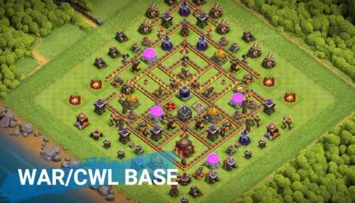 Trophy / Defense Base TH10 With Link TH Layout - Clash of Clans - #2