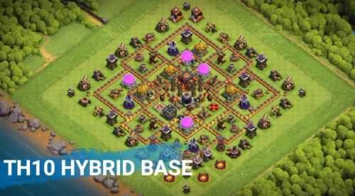 Trophy / Defense Base TH10 With Link TH Layout - Clash of Clans - #4