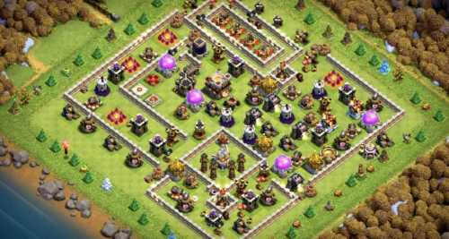 Trophy  Defense Base TH11 With Link TH Level 11 Layout - Clash of Clans  - #6