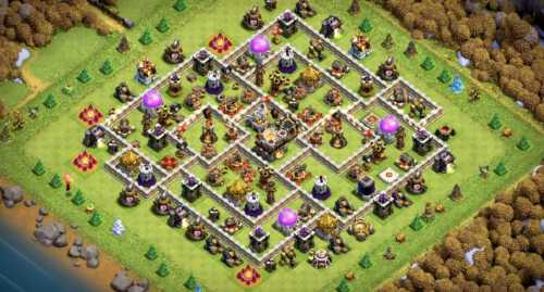 Trophy  Defense Base TH11 With Link TH Level 11 Layout - Clash of Clans  - #7