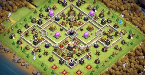 Trophy  Defense Base TH11 With Link TH Level 11 Layout - Clash of Clans  - #8