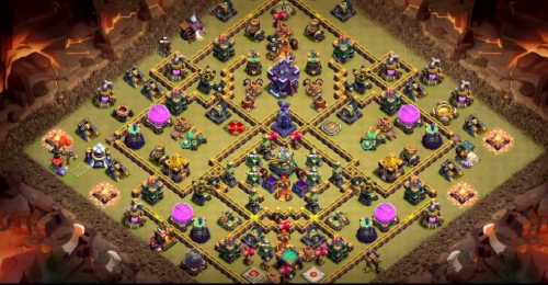 Troll Base TH15 with Link - Funny, Troll  Art Base Layout - Clash of Clans #10