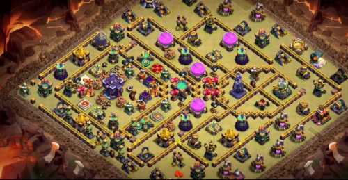 Trophy / Defense Base TH15 With Link TH Layout - Clash of Clans - #11
