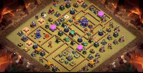 Trophy / Defense Base TH15 With Link TH Layout - Clash of Clans - #15
