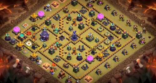 Trophy / Defense Base TH15 With Link TH Layout - Clash of Clans - #17