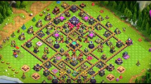 Trophy / Defense Base TH15 With Link TH Layout - Clash of Clans - #2