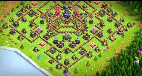 Trophy / Defense Base TH15 With Link TH Layout - Clash of Clans - #8