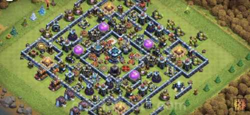 Trophy / Defense Base TH13 With Link TH Layout - Clash of Clans - #2